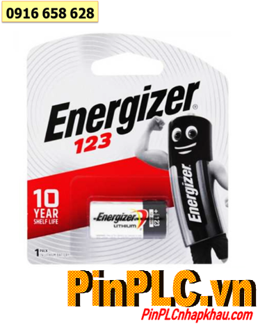 Energizer CR123A, CR17345 PhotoLithium 3.0v chính hãng _Vỉ 1viên